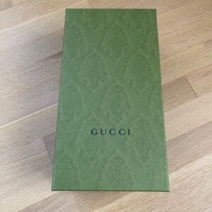 GUCCI Authentic Green Empty Designer Shoe Box New